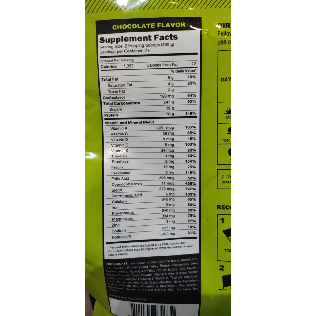 MASS GAINER VITAXTRONG MEGA MASS 6LBS , SỮA TĂNG CÂN TĂNG CƠ , CÓ EZIM TIÊU HOÁ - HÀNG MỸ