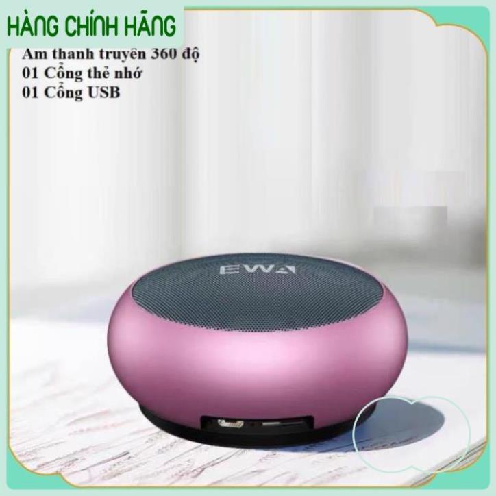 Loa bluetooth EWA A110  Mini, Kháng nước Dung lượng pin750mAh cho laptop PC BH 12 tháng