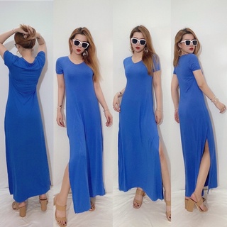 Đầm maxi adrienne vittadini xẻ tà - 3944