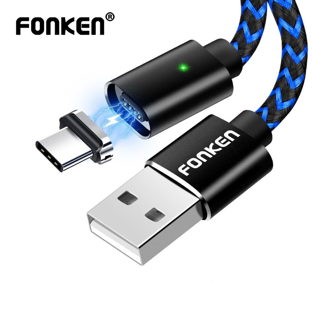 Cáp Sạc Fonken Fy102 Cổng Lightning Micro Usb Type C 3a Dài 1/2m