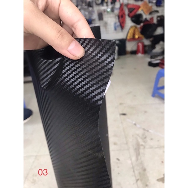 Dacel carbon vân bóng , nhám làm đẹp chống xước cho xe máy , ô tô dài 60cm rộng 1m