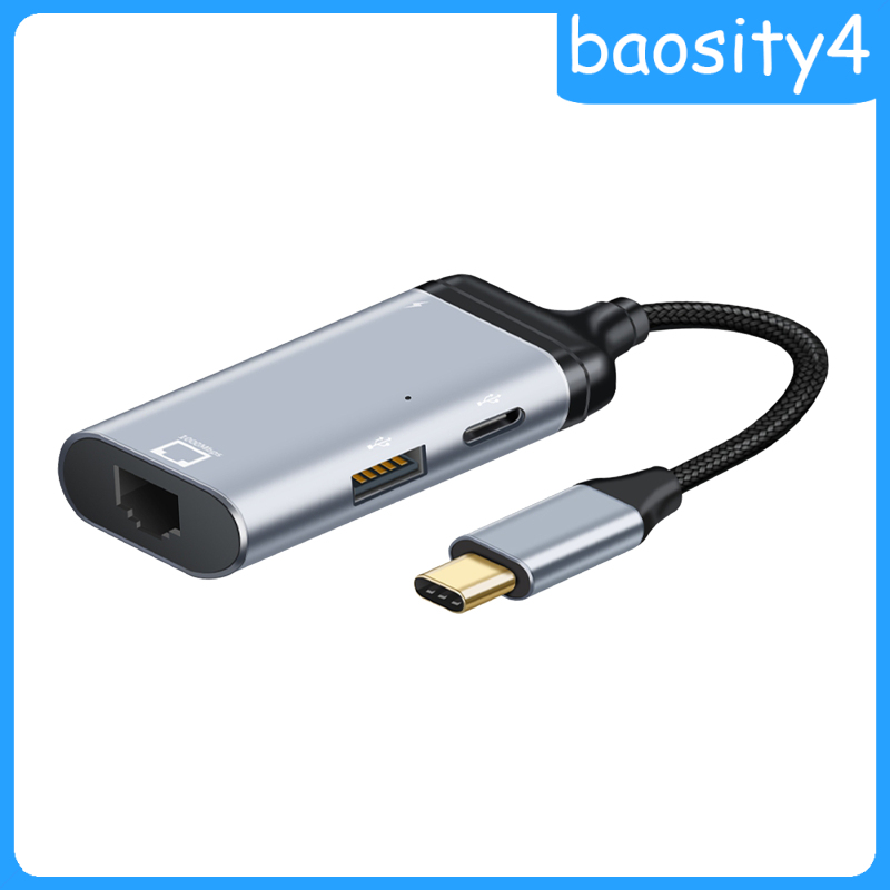 [baosity4]Portable 4 in 1 4K Cable USB 2.0 Type C to HDMI Adapter Mini Hub VGA DP for  Pro HDMI to USB C Adapter