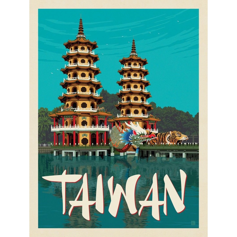 Poster dán tường Tuna Tranh treo tường decor trang trí phòng Set Thành phố Asia