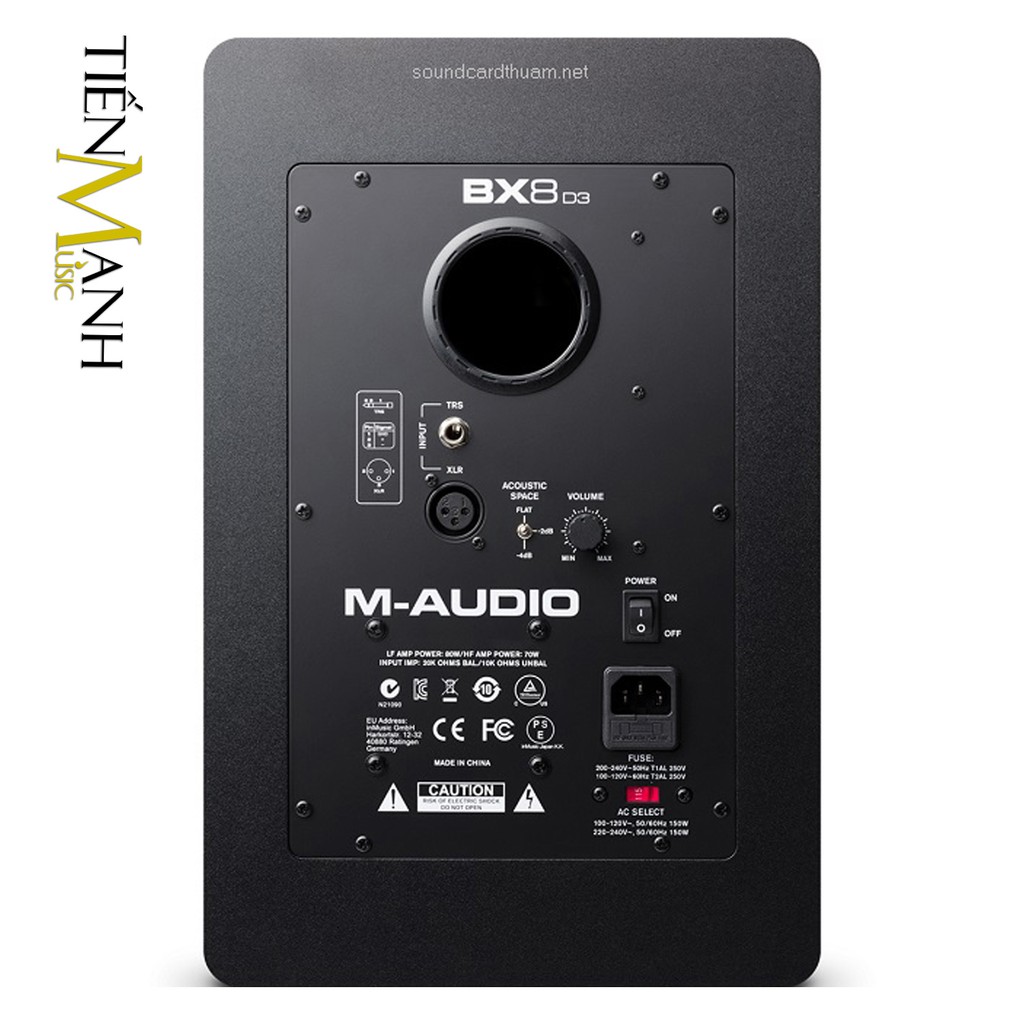 Loa Kiểm Âm M-Audio BX8 D3 - Studio Monitor Speaker BX8-D3 for Music Production BX8D3 - Chính Hãng