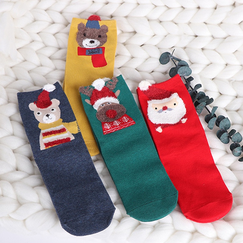 Tất vớ giáng sinh noel cổ ngắn unisex - Mừng noel