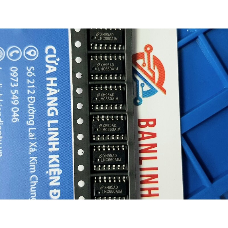 [Combo 2 chiếc] LMC660AIM LMC660 IC Khuếch Đại 16V SOP-14