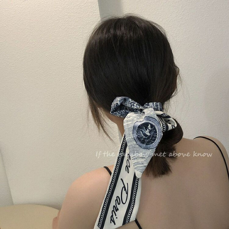 Khăn Choàng Cổ Vải Lụa Mỏng Thời Trang Xuân Thu Dễ Phối Đồ Cho Nữ