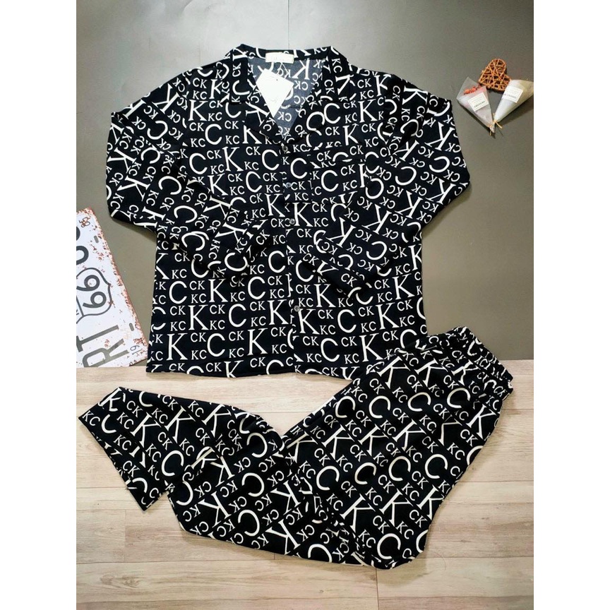 Bộ Đồ Ngủ Dài Tay Chất Lụa Cao Cấp, Bộ Ngủ Pijama Lụa Dài Tay Phù Hợp Cả Nam Và Nữ