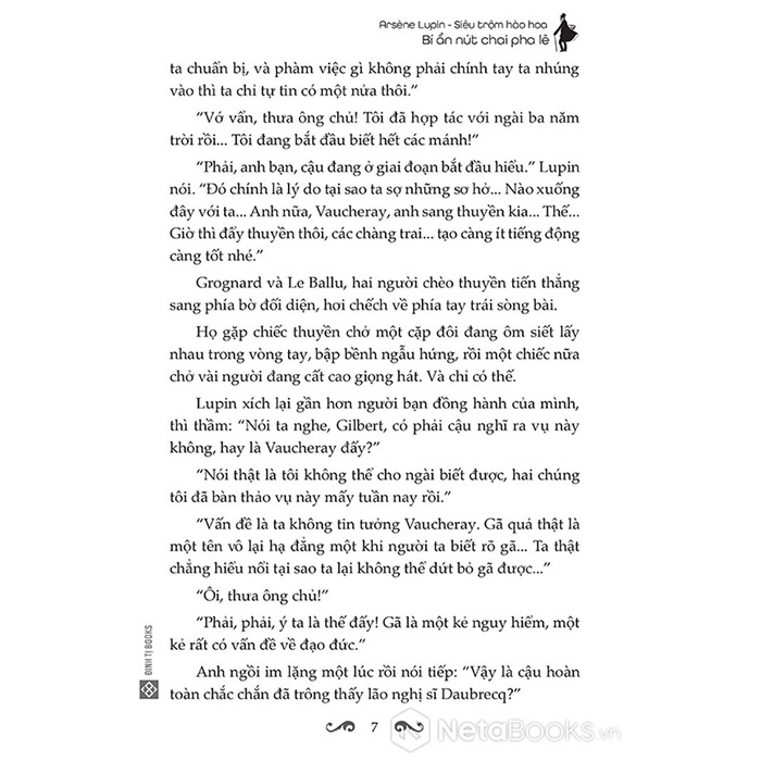 Sách Arsène Lupin - Siêu Trộm Hào Hoa - Bí Ẩn Nút Chai Pha Lê