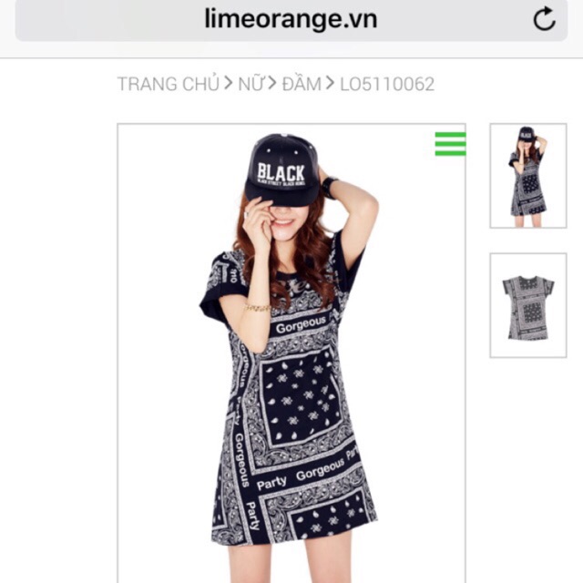 ÁO ĐẦM NỮ HIỆU LIME ORANGE