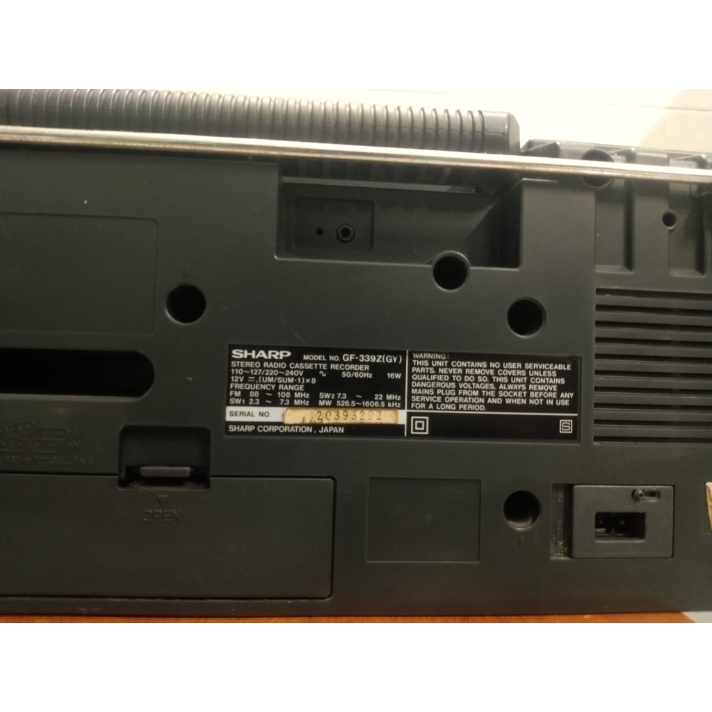 Cassette Sharp GF-339Z đồ cũ hát tốt radio cassette