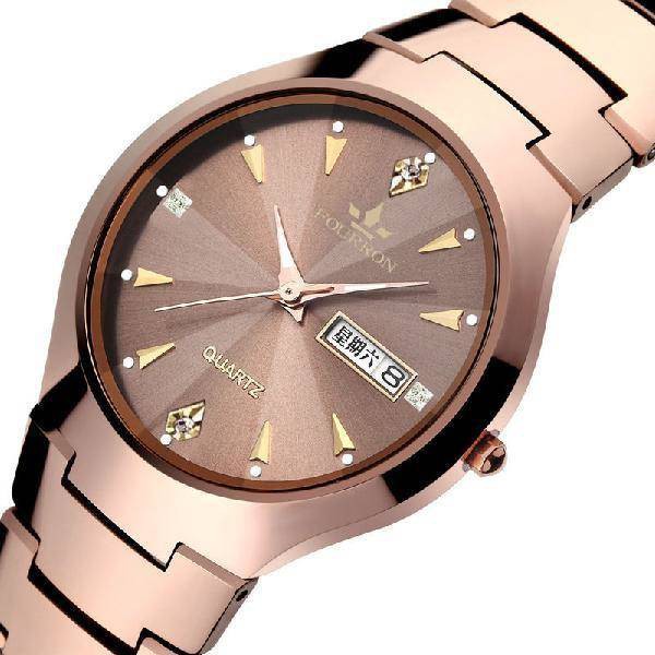 tử hồ Authentic Swiss Automatic Machine Core Watch Đồng hồ nam Lịch ngủ đêm không thấm nước siêu mỏng không cơ bản t