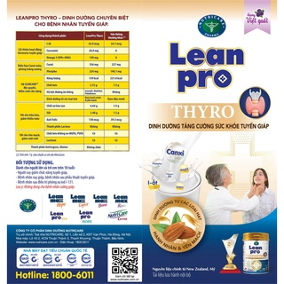 Sữa tuyến giáp- leanpro thyro 900g