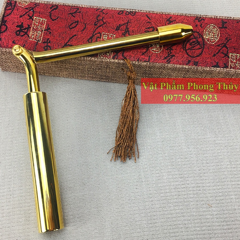 Thước tầm long mạ vàng 24k dạng gập cao cấp
