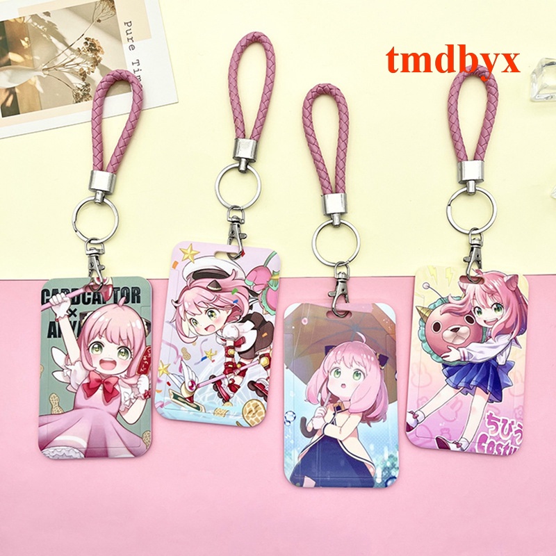 Tmdbyx Túi Đựng Thẻ Tín Dụng Thẻ Tín Dụng Bằng Da Pu Bện Hình Anime Spy X Family Làm Quà Tặng Cho Trẻ Em