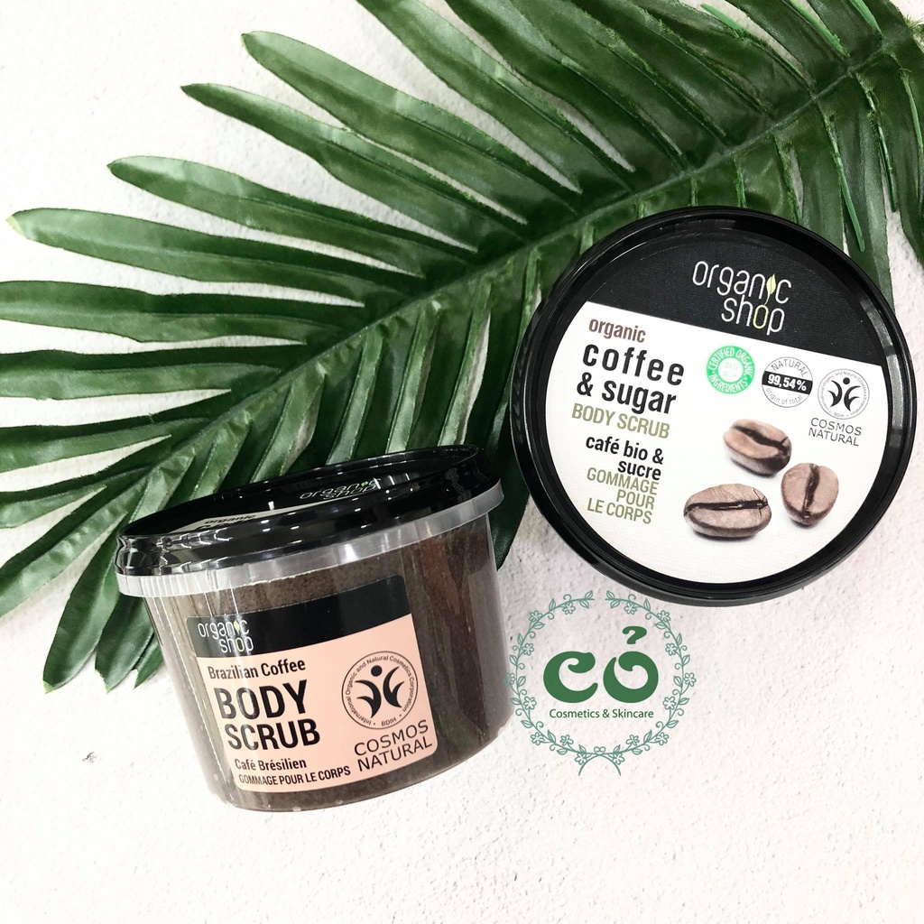 Tẩy tế bào chết toàn thân Organic Shop (hũ)