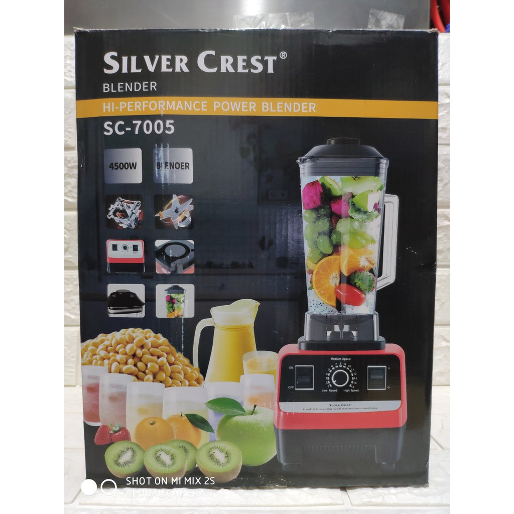 [Mã ELHA22 giảm 5% đơn 300K] Máy Xay Công Nghiệp BLENDER SC-7005 4500W: Sinh Tố, đá, hạt, hoa quả