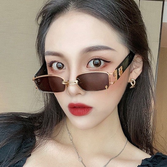 Kính Mát Gọng Vuông Phong Cách Hàn Quốc Dành Cho Nữ