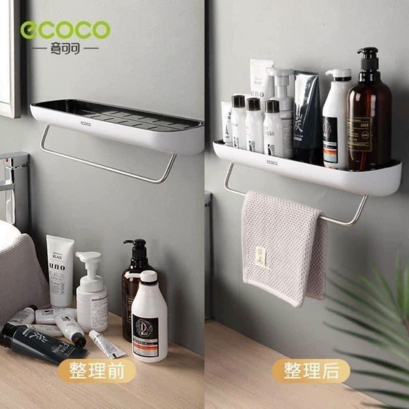 KỆ treo khăn, để đồ nhà tắm ECOCO sang trọng, bền đẹp