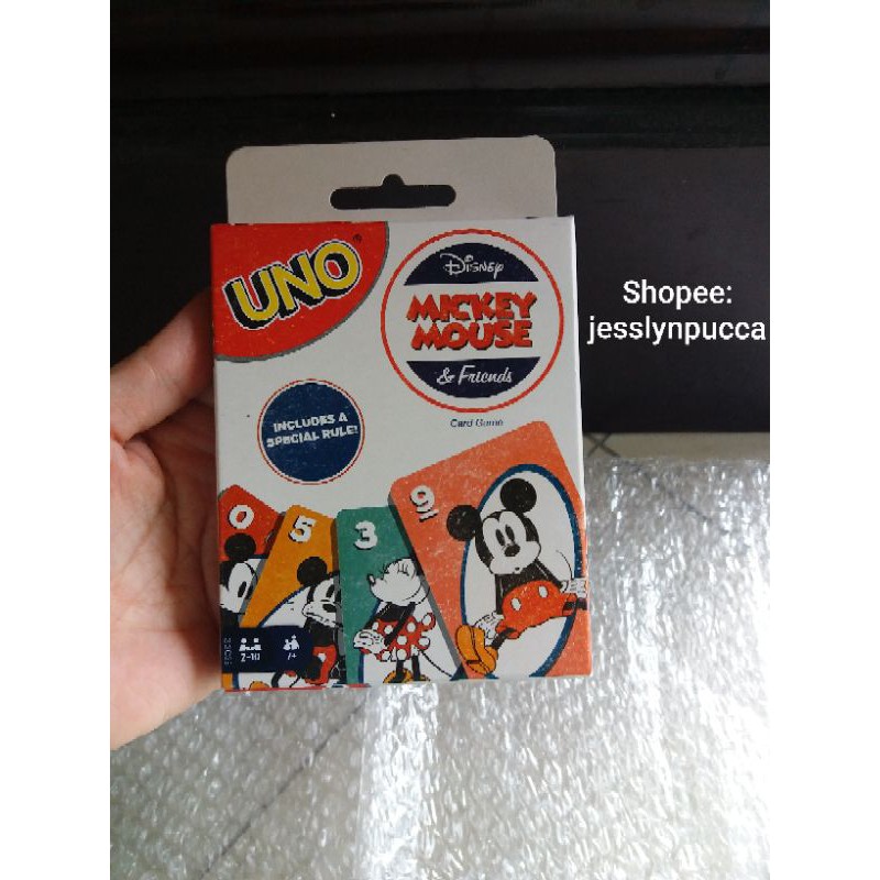 Mattel Bộ Bài Uno Mini Hình Chuột Mickey / Minnie Đáng Yêu