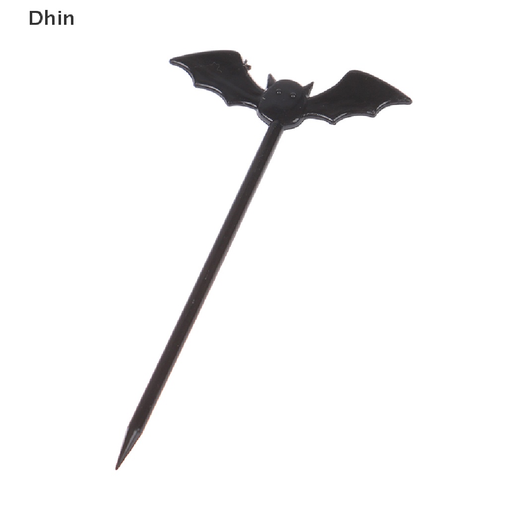 Set 10 Nĩa Ăn Trái Cây / Bánh Ngọt Bằng Nhựa Phong Cách Halloween