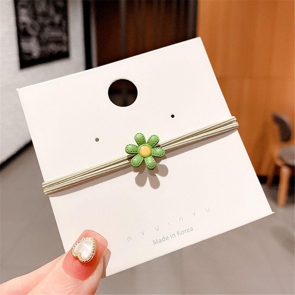 OSIER1 Dây Cột Tóc Màu Sắc Ngọt Ngào Họa Tiết Hoa Cúc Xinh Xắn Cho Nữ