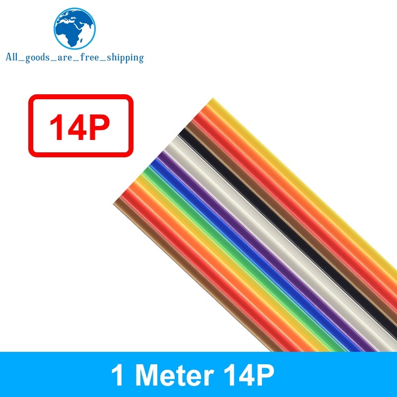 Dây Cáp Ruy Băng Dẹp 1 Mét 10p / 12p / 14p / 16p / 20p / 26p / 34p / 40p / 50p 1.27mm