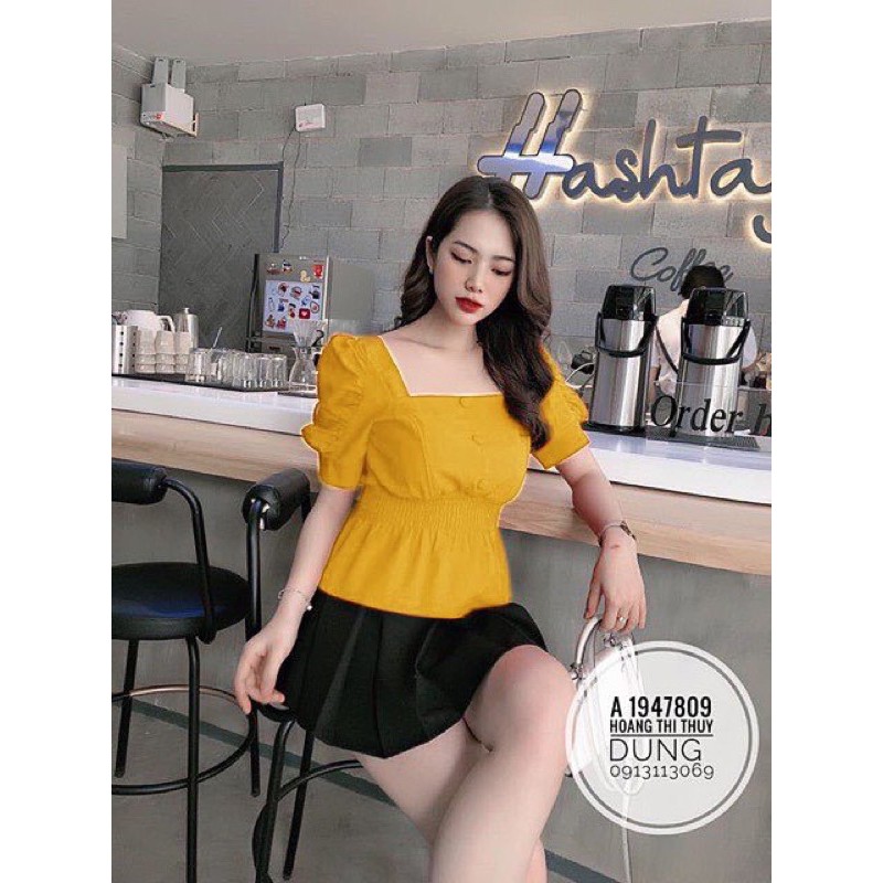 Áo peplum tay phòng bigsize 60 đến 90kg