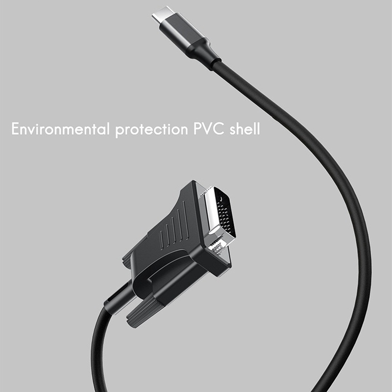 Cáp ChuyểN ĐổI USB C Sang DVI 3.1 Sang ĐầU CắM DVI 4K Tương Thích Với Macbook Air 3.1 Sang DVI (2M)