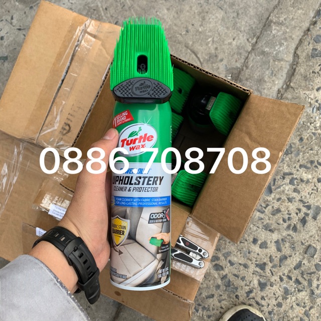 VỆ SINH VẢI NỈ GHẾ ÔTÔ TURTLE WAX 510G