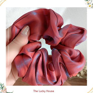 Dây buộc tóc Scrunchies lụa bóng sang mịn HD46