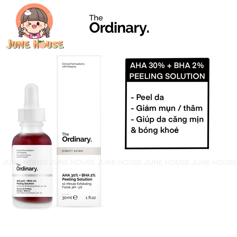 Tẩy da chết AHA 30% + BHA 2% Peeling Solution The Ordinary - The Ordinary