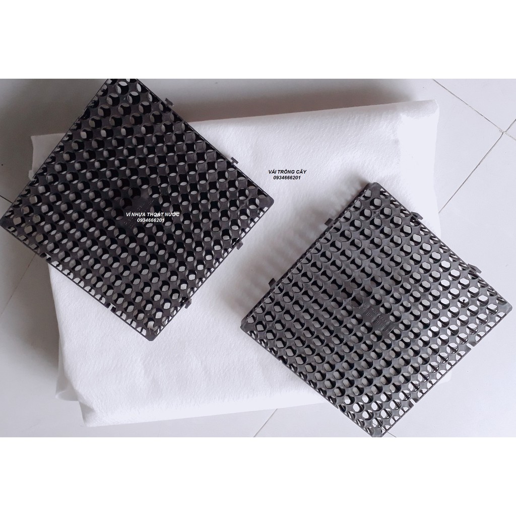 Vỉ nhựa thoát nước - vải địa trồng cây