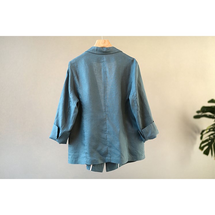 Áo Khoác Blazer Linen - Áo Blazer Linen Vintage Form Rộng, Thoải Mái Và Cá Tính  I TAH125 | BigBuy360 - bigbuy360.vn