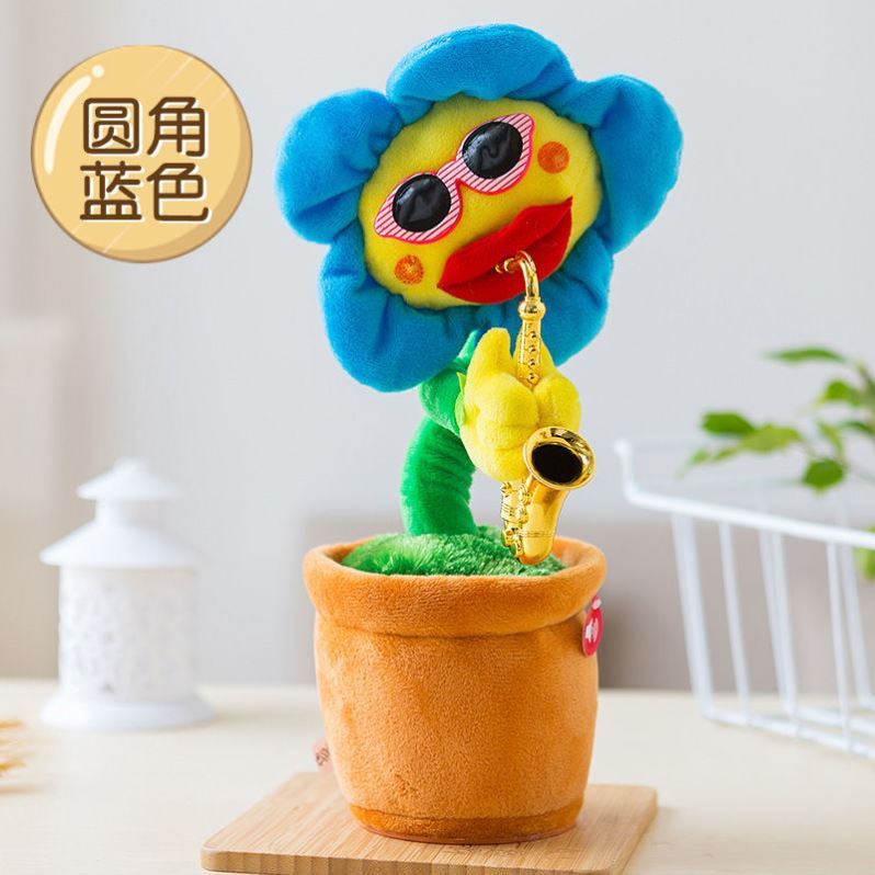 Hoa Hướng Dương Nhồi Bông Phát Sáng Xinh Xắn Cho Bé