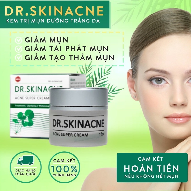 Kem giảm mụn ngừa thâm liền sẹo Dr.skincare rau má