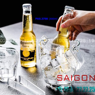 Xô Thủy Tinh Đựng đá Cao cấp Pasabahce Ice Bucket 830ml ,nhập khẩu thổ nhĩ kỳ
