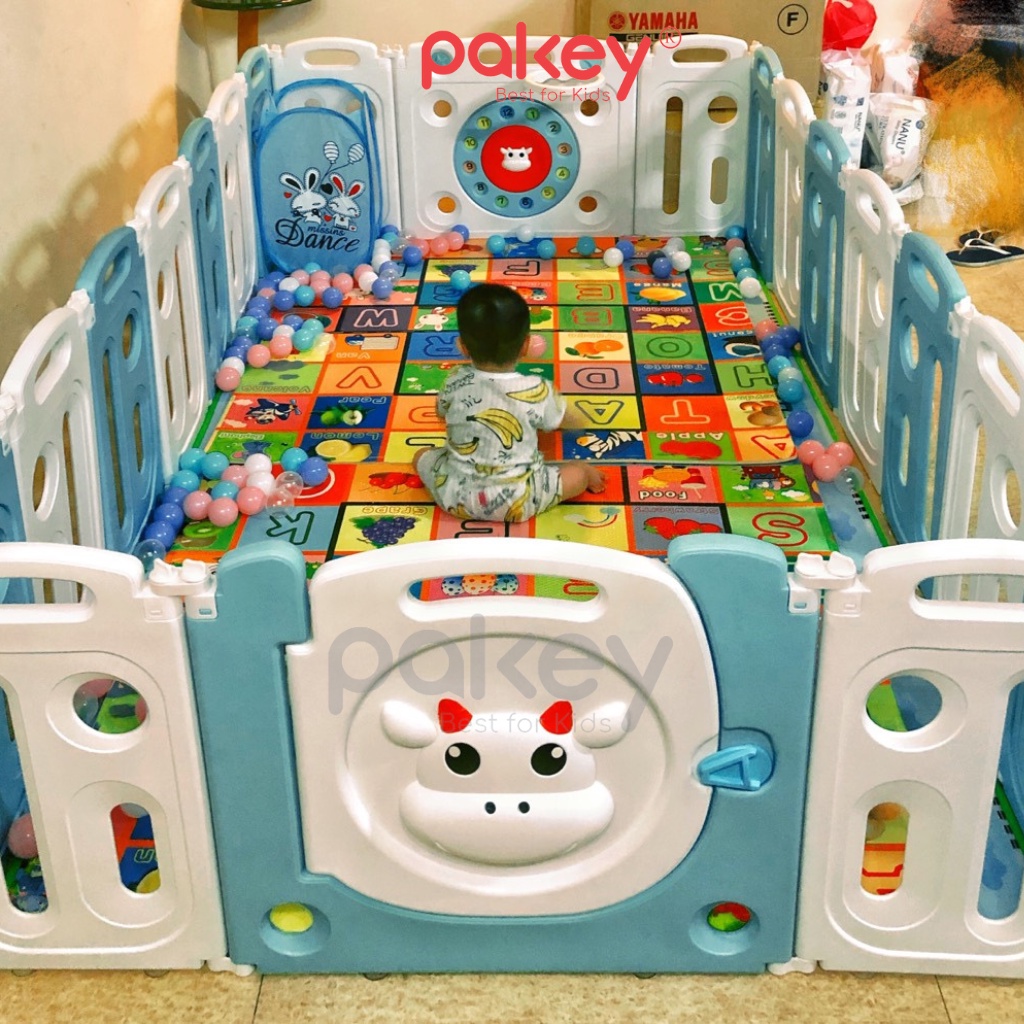 Giỏ Đựng Bóng Cho Bé PAKEY Dễ Gấp Gọn Màu Sắc Họa Tiết Ngộ Nghĩnh
