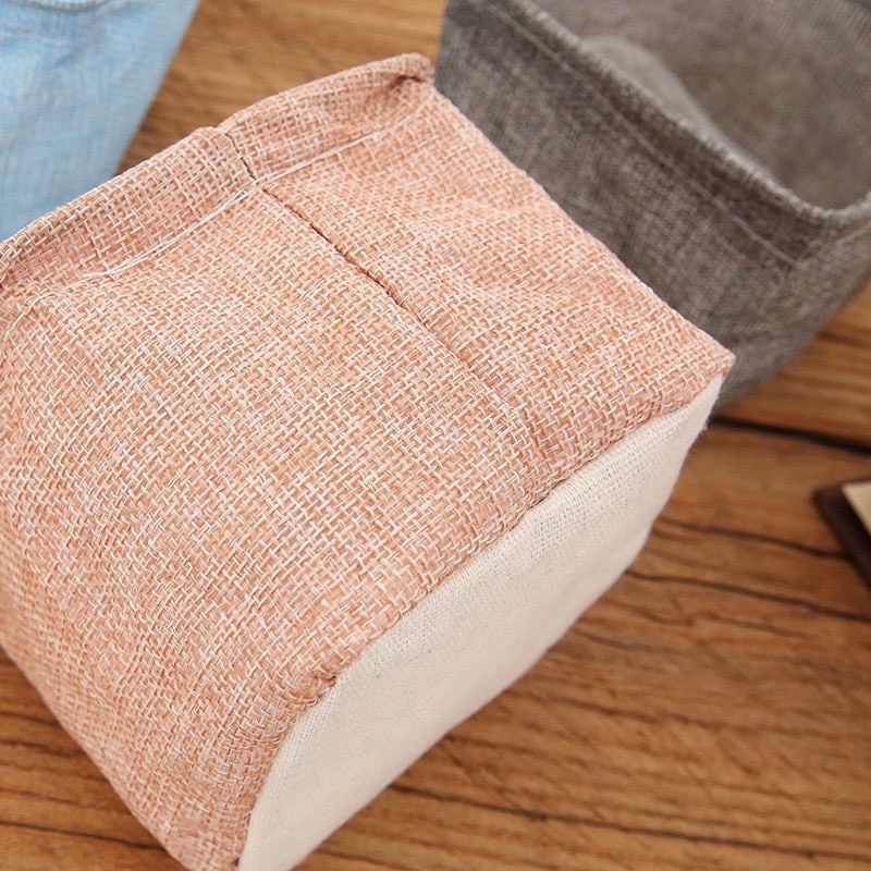 Giỏ đựng đồ CÁ NHÂN ĐƠN SẮC chất liệu vải gai nhỏ gọn, tiện dụng