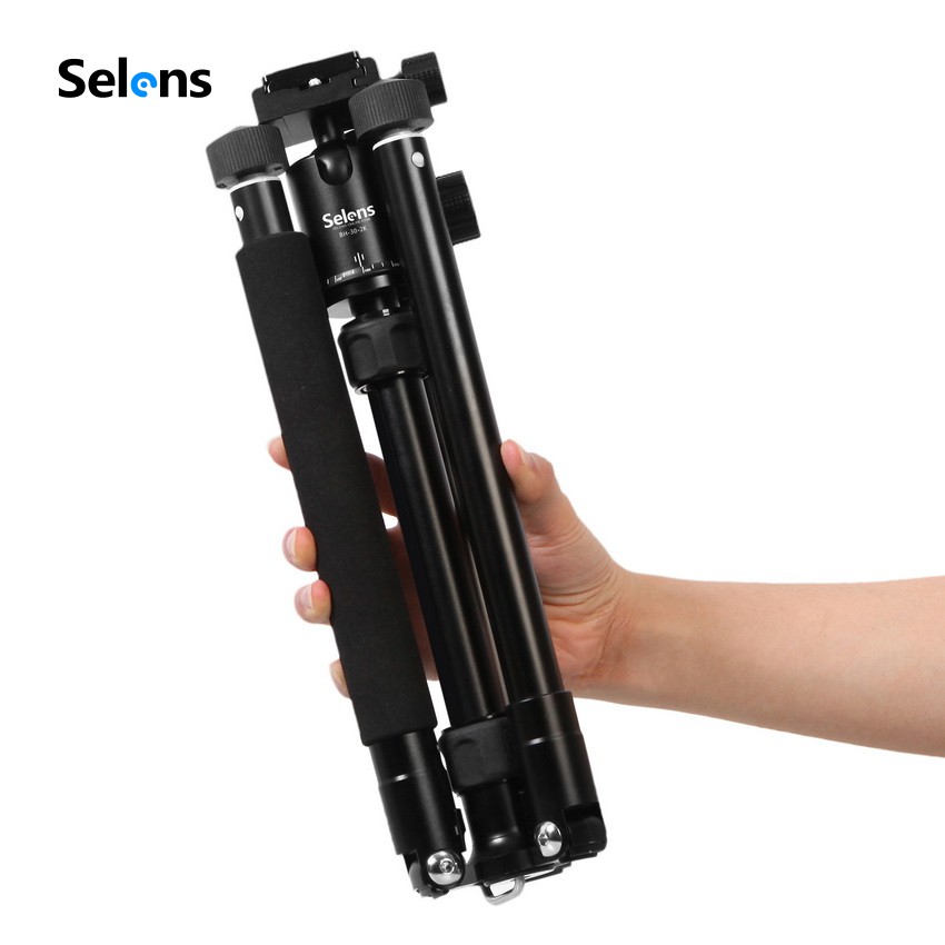 Gậy Ba Chân Selens T-170 Kèm Đầu Tròn Cho Máy Ảnh DSLR / Điện Thoại