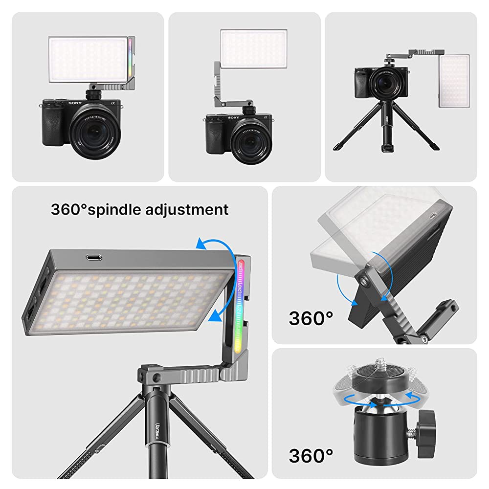 Đèn Led Trợ Sáng Chụp Ảnh, Quay Phim Cho Máy Ảnh, Điện Thoại, Gopro 2500K-9000K Ulanzi R70 RGB