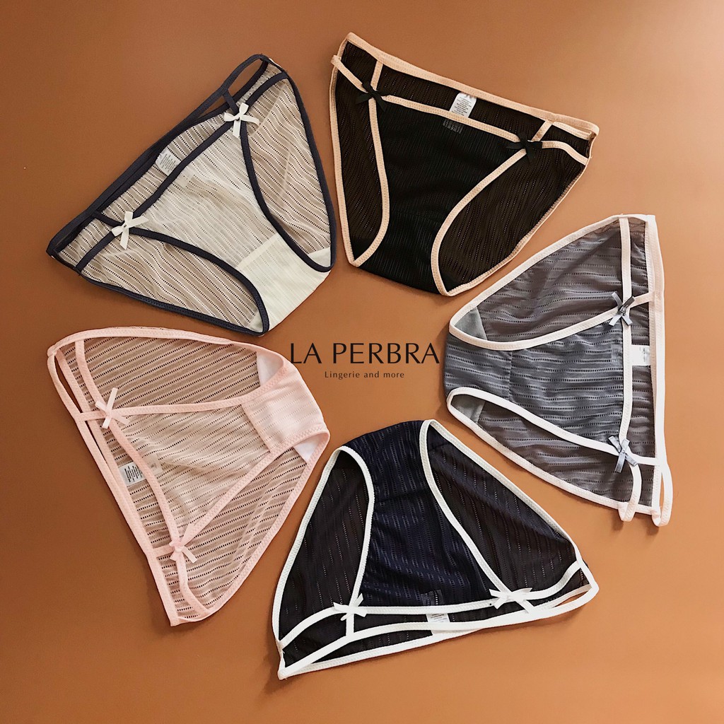 R11 | Quần Lót Ren Lưới Phối Dây Màu Sexy La Perbra - R11