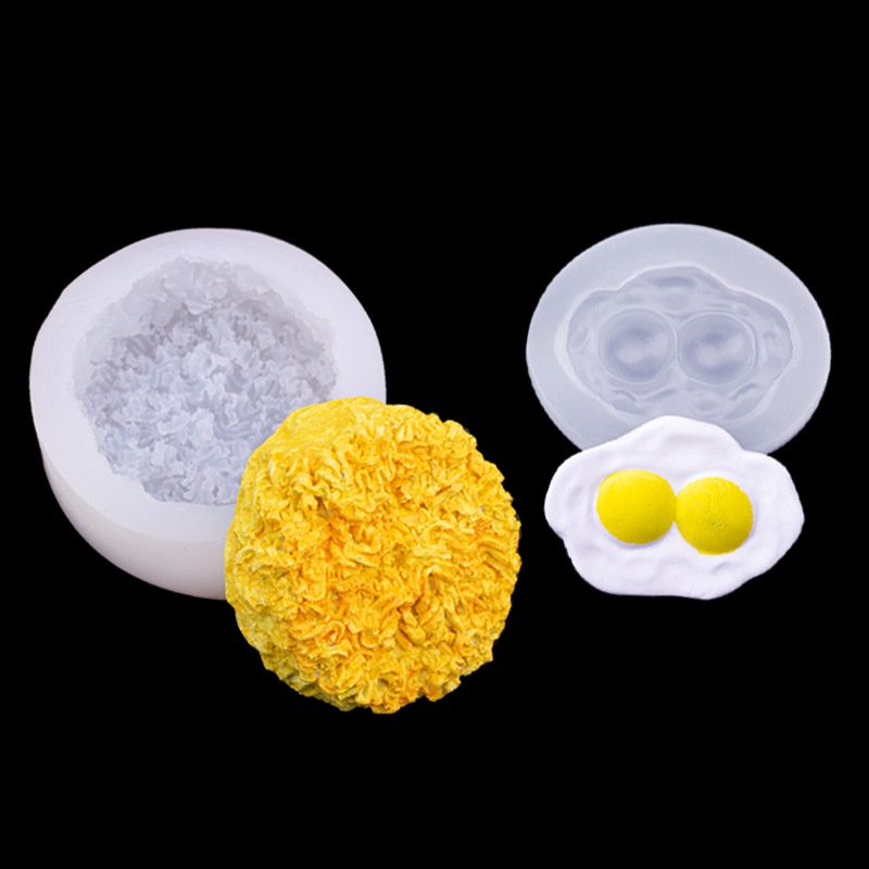 Khuôn Silicone Làm Bánh Hình Trứng Ốp La Dễ Thương