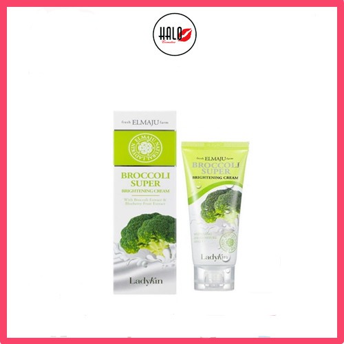 Kem làm trắng da  Bông Cải ❤️FREESHIP❤️Kem làm trắng da Bông Cải Xanh Ladykin – Broccoli super brightening cream 60ml