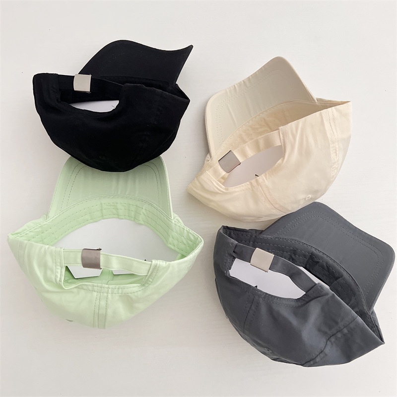 Mũ Lưỡi Trai Chống Nắng Nhanh Khô Màu Trơn In Chữ D Kiểu Hàn Quốc Cho Bé