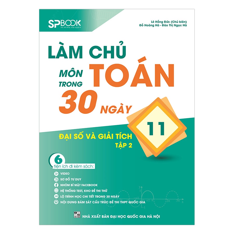 Sách Combo Làm chủ Chinh phục Điểm cao Toán 11 Tập 2 Đại số và giải tích (2 Cuốn)