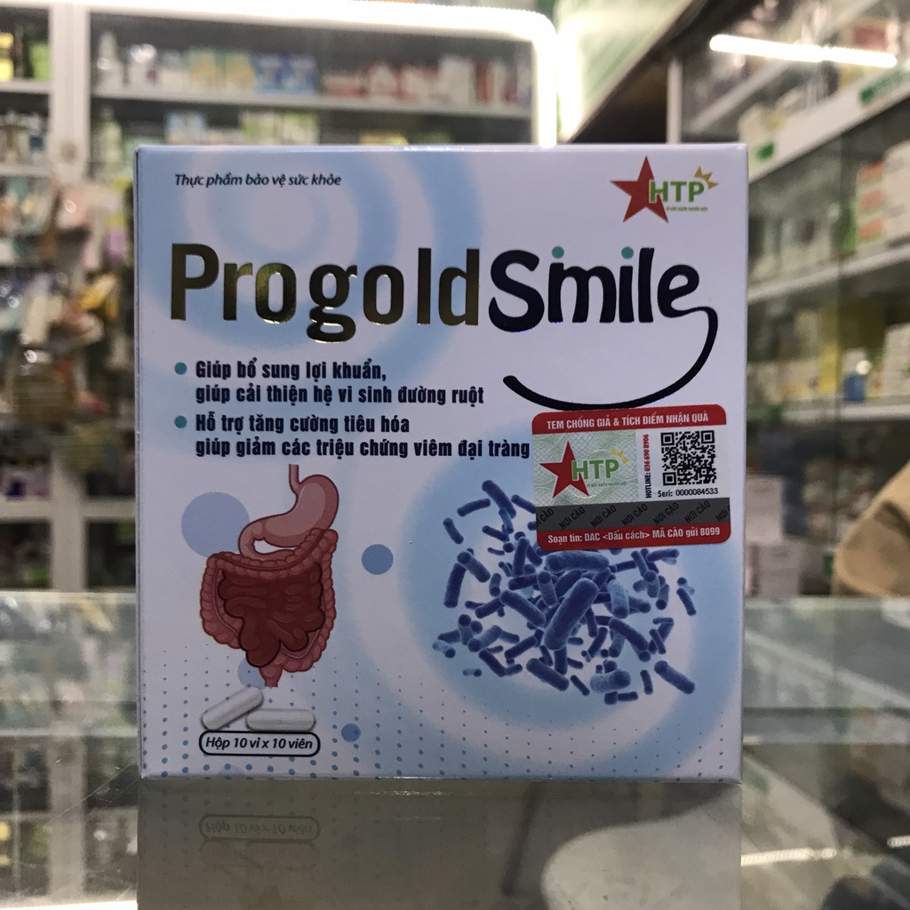 Men Vi Sinh PROGOLD SMILE Bổ Sung Lợi Khuẩn Tăng Cường Tiêu Hoá