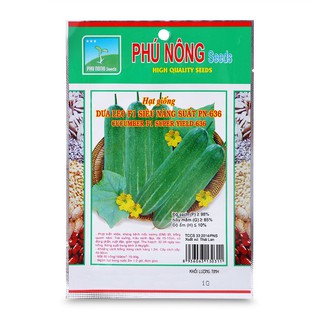 Hạt giống dưa leo phú nông - gói 1g