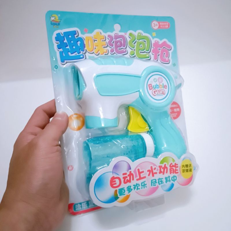 Đồ chơi súng bắn bong bóng xà phòng dễ thương cho bé.