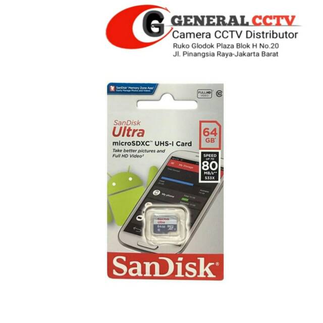 Thẻ Nhớ Microsd Hiệu Sandisk 64gb